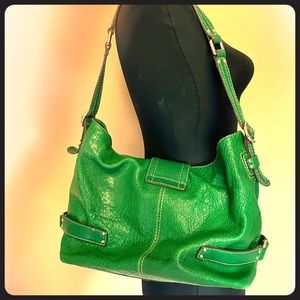 Genuine leather, green, Etienne Agner purse